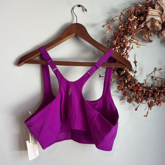 Free People Movement x HATCH X-SMALL Never Better Square Neck Maternity Bra Pink - Picture 3 of 5